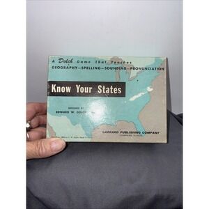 Know Your States-Geography Learning Game - Copyright 1956 Directions Included